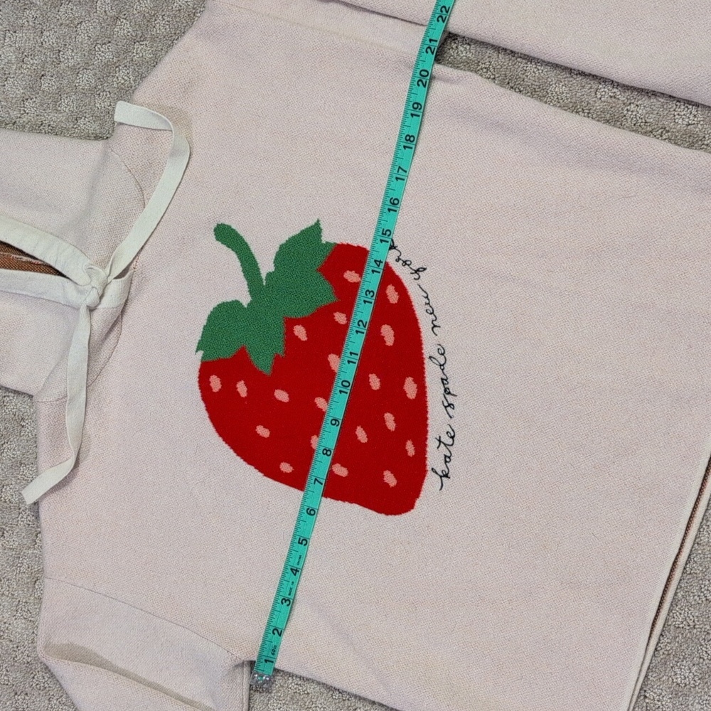 Kate Spade Two-piece Hoodie And Short Set Strawberry - Picture 8 of 14